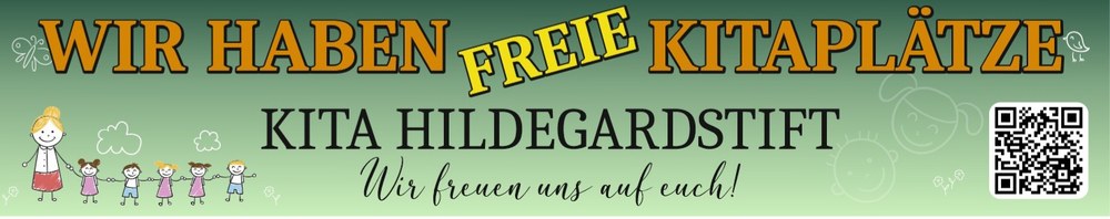 Wir haben freie Kitaplätze - Kita Hildegardstift - Wir freuen uns auf euch!