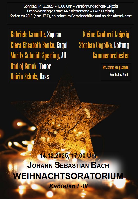 Plakat Weihnachtsoratorium 2025
